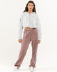 ADIDAS Crop Lounge Womens Full Zip-Up Hoodie image number 4