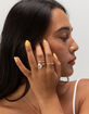 FULL TILT 5 Pack Floral/Bow/Rose Ring Set image number 4