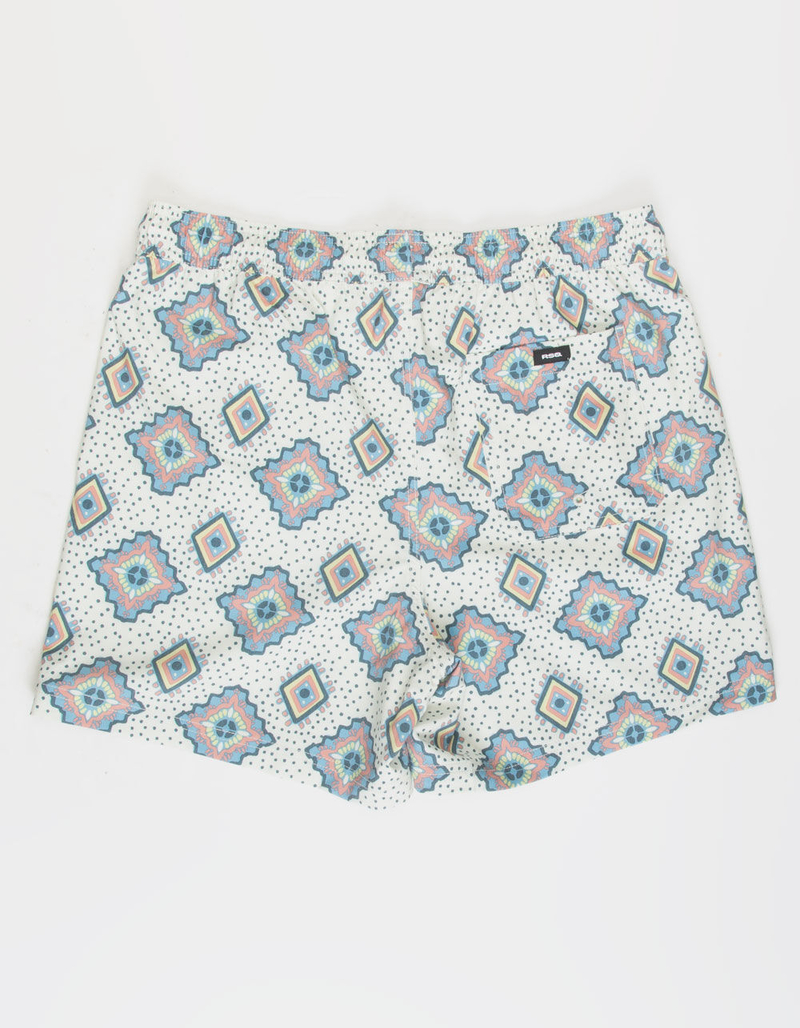 RSQ Sedona Tile Mens 5" Swim Shorts image number 2