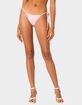 EDIKTED Contrast Polka Dot String Bikini Bottom image number 1