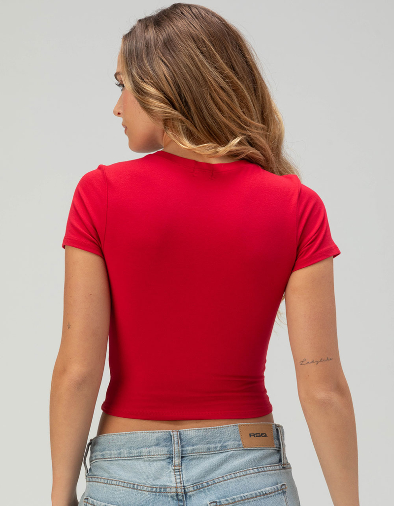 TILLYS Womens Baby Tee RED Tillys