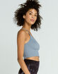 FREE PEOPLE FP Movement Womens Gray Cropped Run Tank image number 2