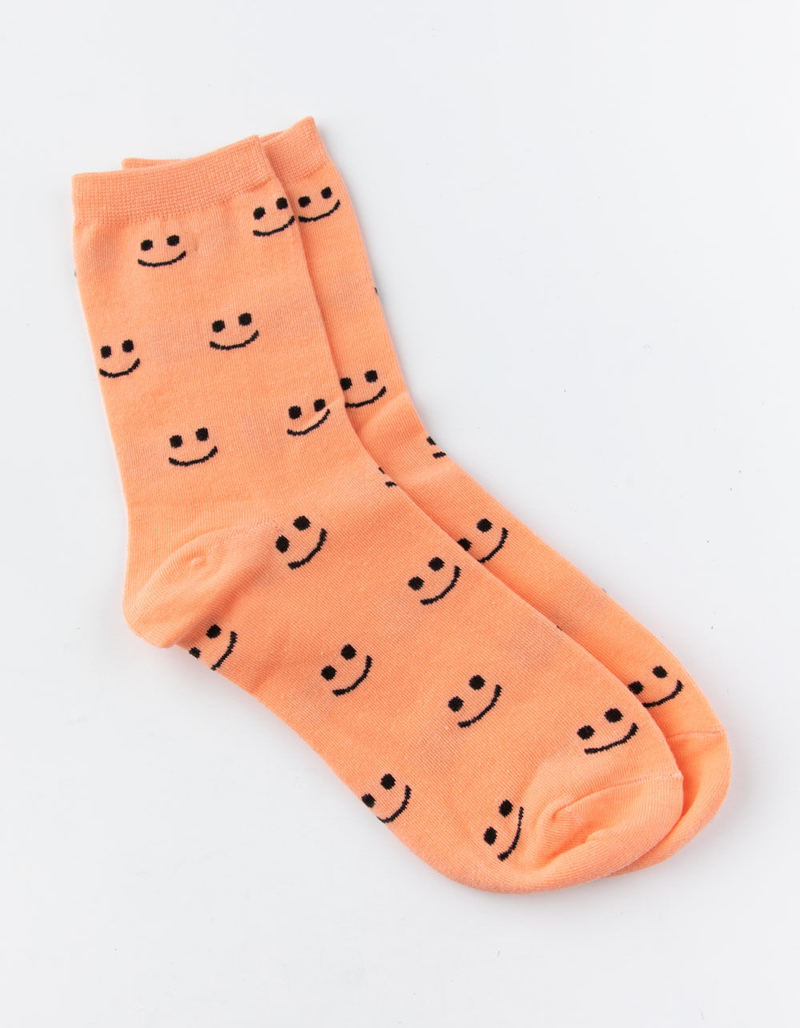 FULL TILT I'm Happy Womens Crew Socks image number 0