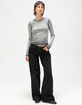 GUESS ORIGINALS GO Rhinestone Womens Long Sleeve Top image number 2