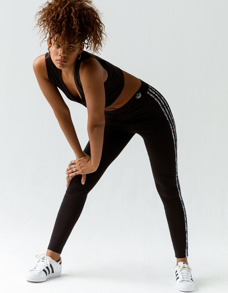 ADIDAS Midrise 3-Stripes Womens Leggings image number 0