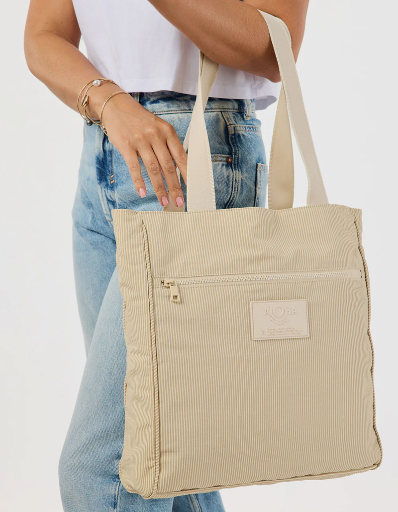 ALOHA COLLECTION Stripe School Tote Bag image number 7
