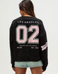 TRUE RELIGION Embroidered Womens Boyfriend Crewneck Sweatshirt image number 2