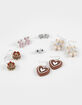 FULL TILT 6 Pack Bear/Cake/Heart Earrings image number 1