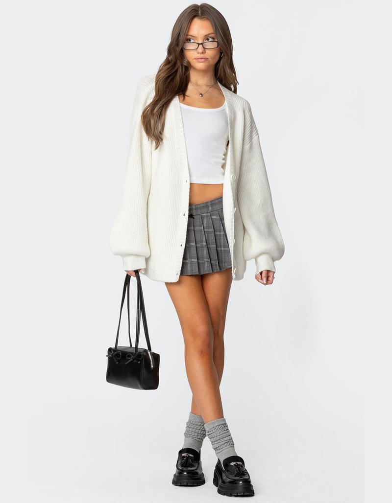 EDIKTED Mathilde Oversized V-Neck Cardigan image number 1