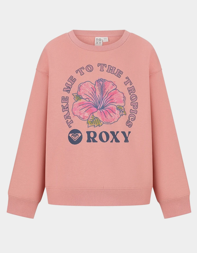 ROXY Hibiscus Girls Crewneck Sweatshirt image number 0