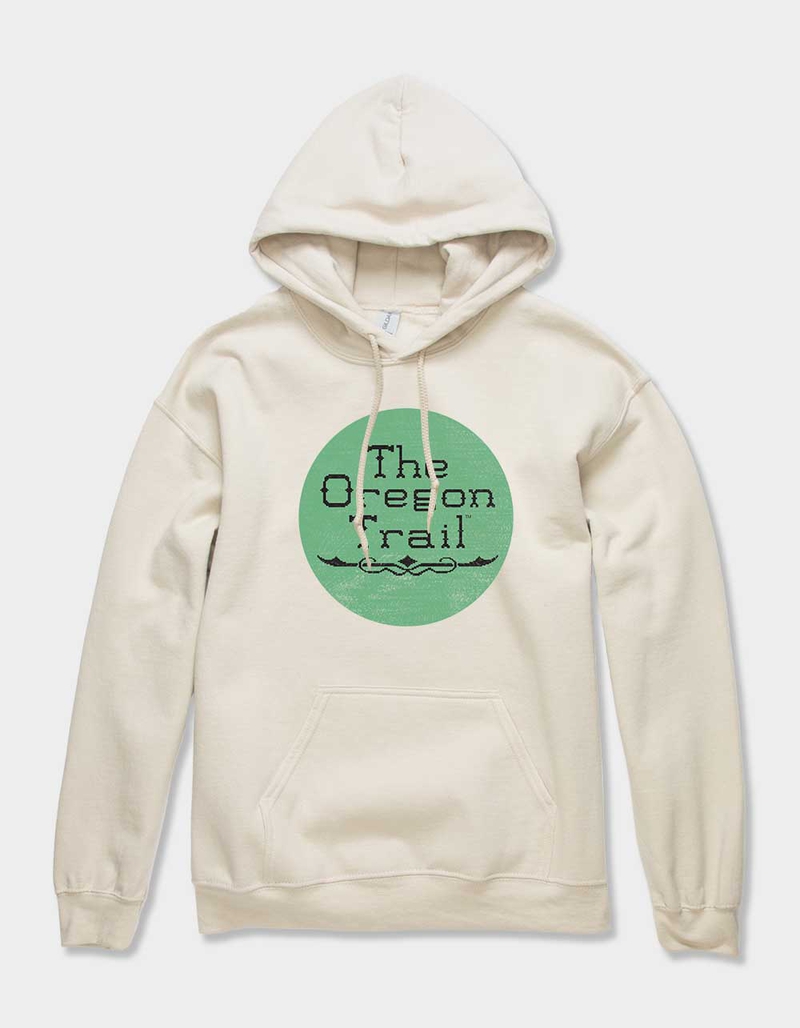 THE OREGON TRAIL Circle Distressed Unisex Hoodie SAND Tillys