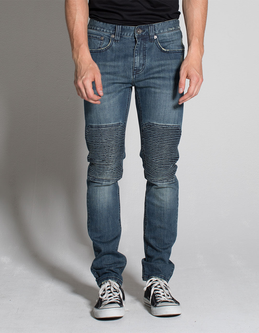 RSQ London Moto Mens Skinny Jeans 