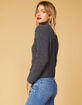 WEST OF MELROSE Open To Knit Matte Chenille Womens Sweater image number 3