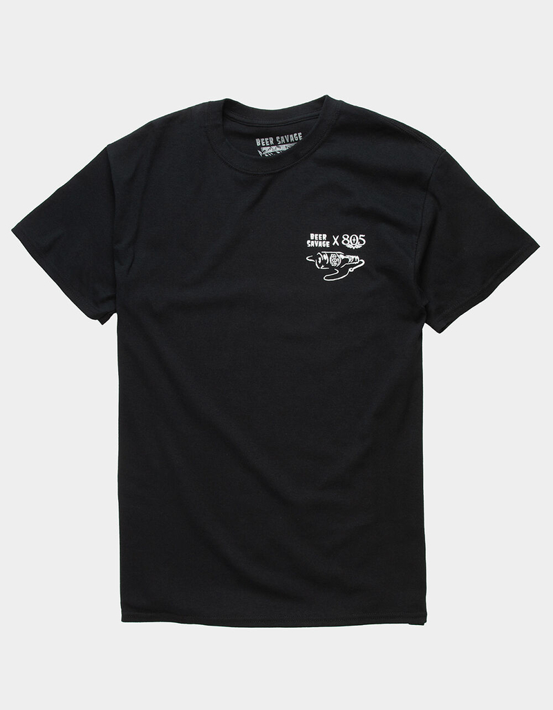 BEER SAVAGE x 805 Tie One On Mens T-Shirt image number 1