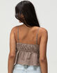 RSQ Womens Plaid Babydoll Top image number 4
