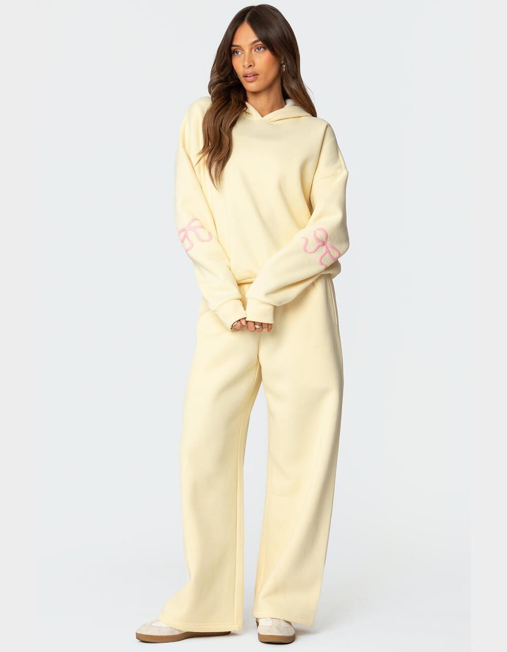 EDIKTED Bonney Bow Detail Hoodie - YELLOW | Tillys