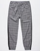 EAST POINTE Grey Plaid Mens Jogger Pants image number 5