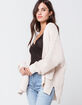 RSQ Chenille Shaker Knit Beige Womens Cardigan image number 2