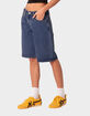 EDIKTED Oversized Low Rise Denim Womens Bermuda Jorts image number 5