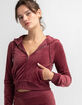 JUICY COUTURE Classic Womens Velour Hoodie image number 1