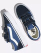 VANS Old Skool V Kids Navy Velcro Shoes image number 3