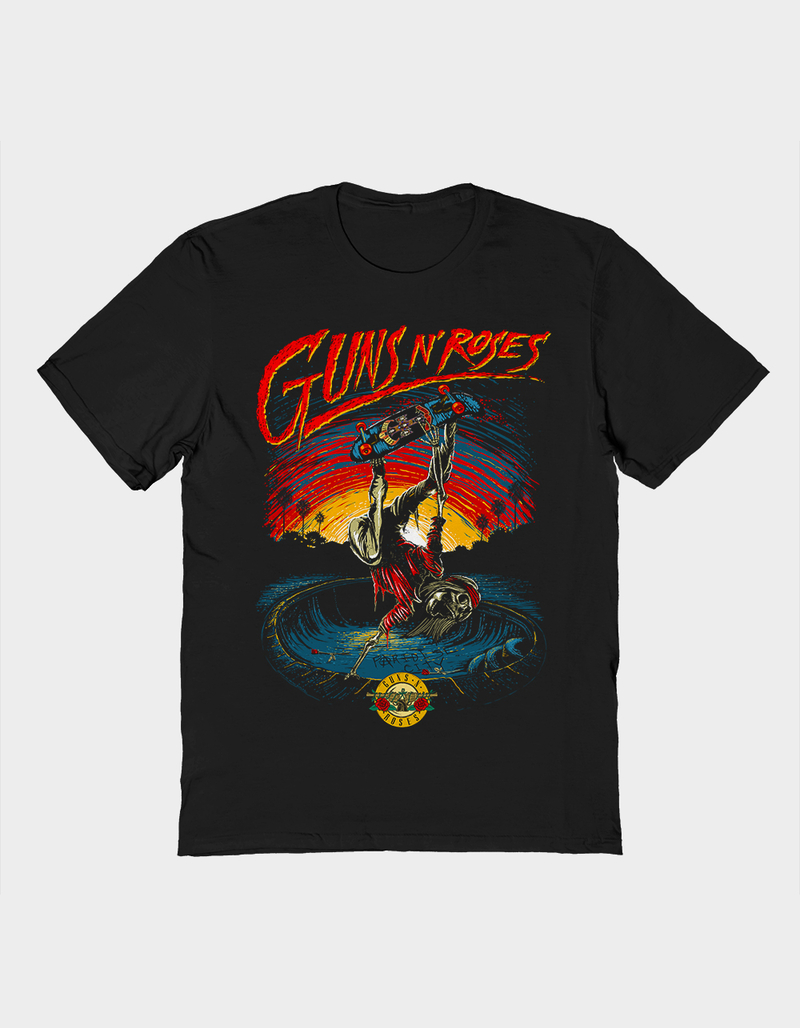 GUNS N' ROSES Skate Skeleton Unisex Tee image number 0