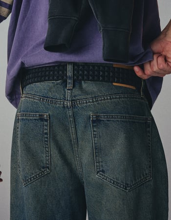 Pyramid Stud Mens Belt Alternative Image