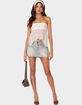 EDIKTED Embroidered Sheer Strapless Top image number 2