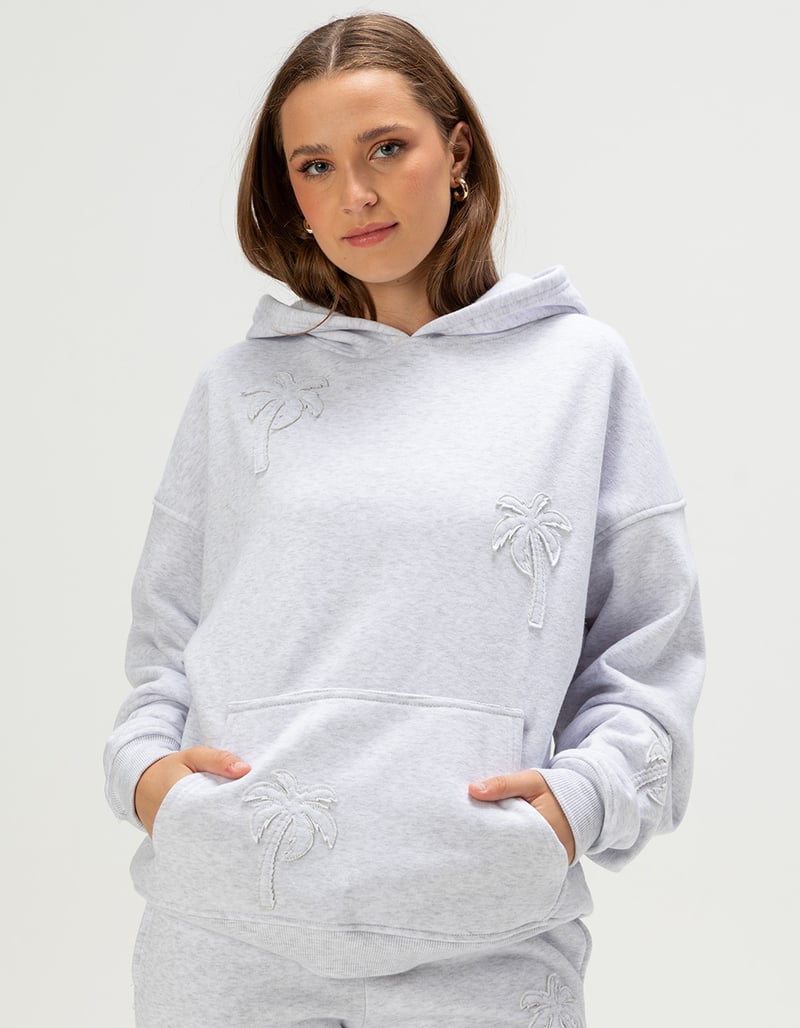 FULL TILT Palm Applique Womens Hoodie image number 2