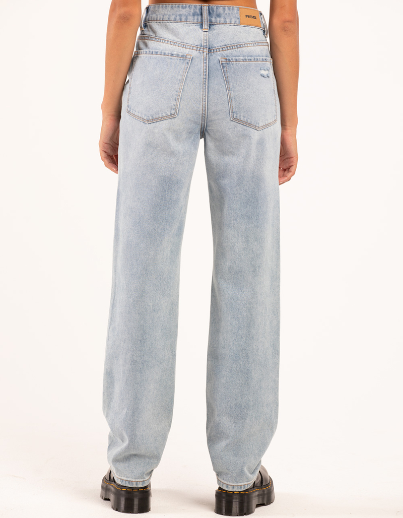 RSQ Womens High Rise Straight Leg Jeans image number 2