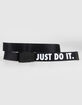 NIKE Just Do It Mens Black & White Reversible Web Belt image number 1