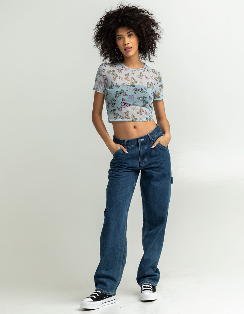 FULL TILT Butterfly Womens Mesh Tee image number 3