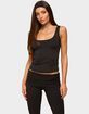 EDIKTED Kiarra Scoop Neck Tank Top image number 1