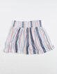 FULL CIRCLE TRENDS Stripe Smocked Waist Girls Shorts image number 1