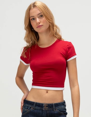 TILLYS Double Layer Womens Tee Primary Image