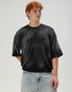 RSQ Mens Textured Baggy Crop Tee image number 1