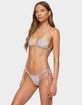 EDIKTED Patchwork Triangle Bikini Top image number 2