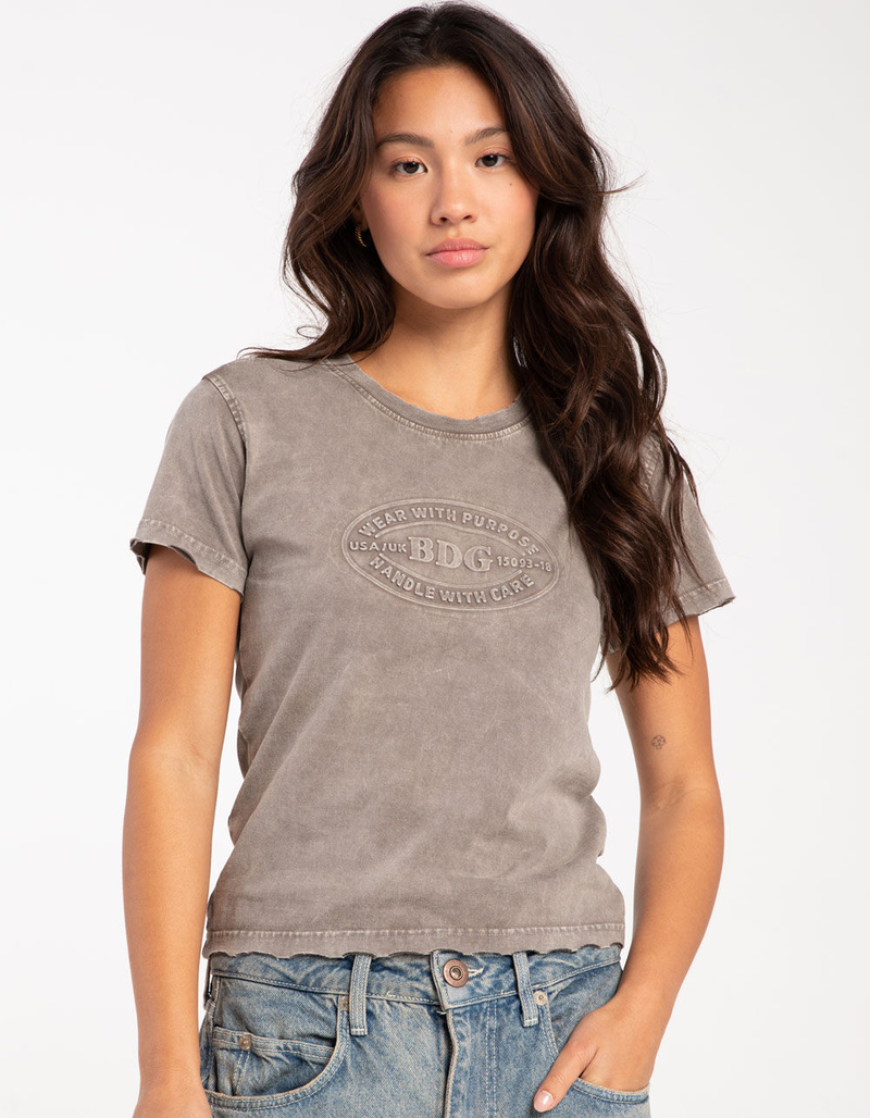 BDG Urban Outfitters Embossed Womens Baby Tee image number 1