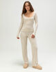 NECTAR CLOTHING Womens Cozy Knit Pants image number 1