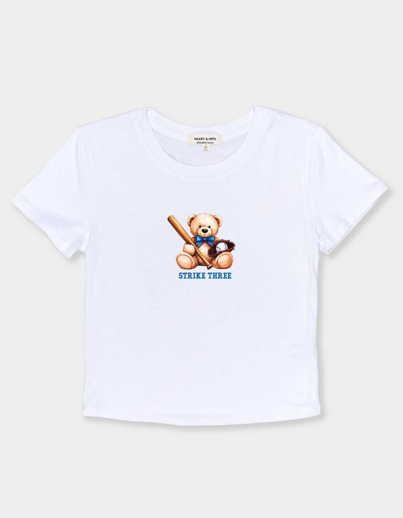 BEAR Strike Three Womens Baby Tee image number 0