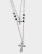 FULL TILT Layered Cross/Rhinestone Necklace image number 2
