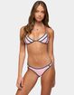 EDIKTED Adrie Contrast Triangle Bikini Top image number 1