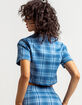 FULL TILT Plaid Womens Camp Shirt image number 3