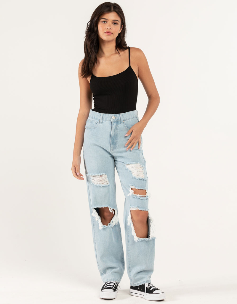 FULL TILT Womens Solid Basic Bodysuit image number 3