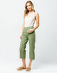 SKY AND SPARROW Twill Crop Womens Wide Leg Pants image number 4