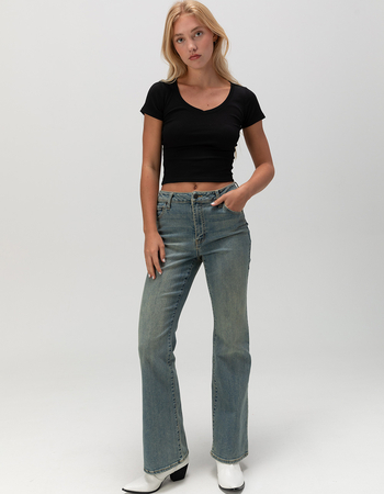 TILLYS V-Neck Rib Womens Tee Alternative Image