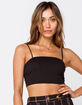 HEART & HIPS Womens Black Cropped Cami image number 1