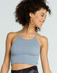 FREE PEOPLE FP Movement Womens Gray Cropped Run Tank image number 1