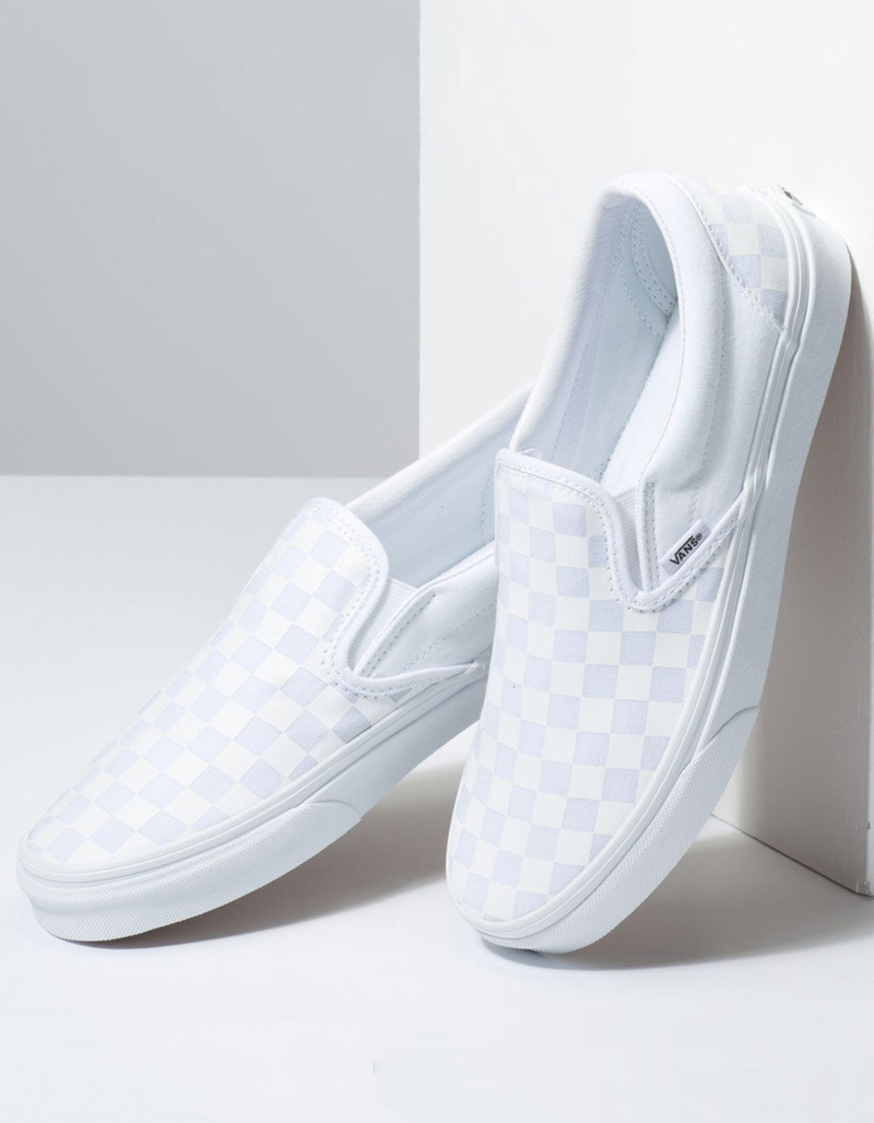 VANS Checkerboard Classic Slip-On True White Shoes image number 2