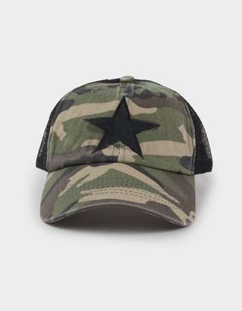Star Camo Womens Trucker Hat Alternative Image